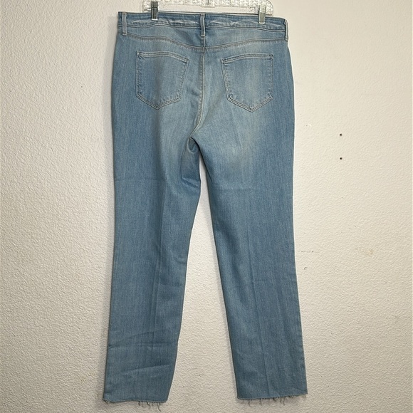 LAGENCE Womens Size 33 Milana Low Rise Olympia Stovepipe Cut Off Jeans NWT - Picture 3 of 13